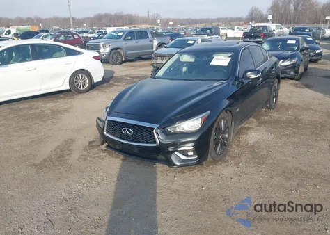 2018 Infiniti Q50 3.0T Luxe z USA, uszkodzony, nr VIN JN1EV7ARXJM439247